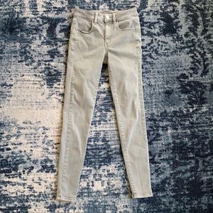 AEO Light Green Stretchy Skinny Jeans